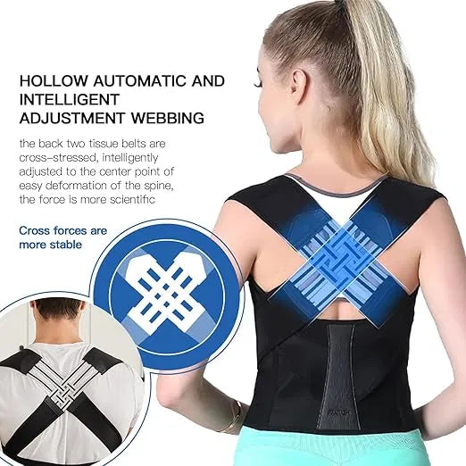 Back Posture Corrector Belt for Men & Women – Adjustable, Invisible & Pain Relief