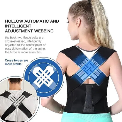 Back Posture Corrector Belt for Men & Women – Adjustable, Invisible & Pain Relief